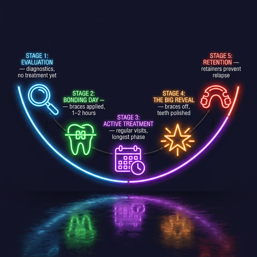 Five stages of braces in fremont CA
